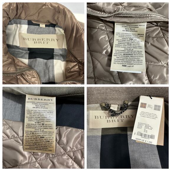 NWT Burberry Men Size XL Lyndson 3-in-1 Taupe Wool Cashmere Long Coat + Vest - Picture 12 of 12